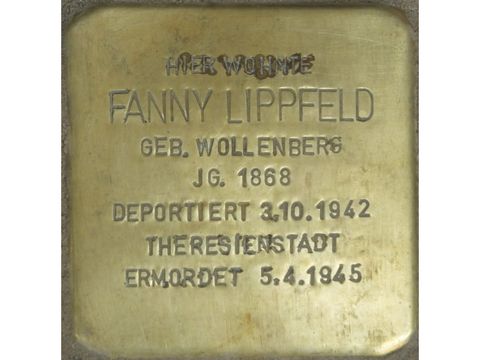 Stolperstein Fanny Lippfeld (Bild: Stolpersteine-Initiative CW, Hupka)