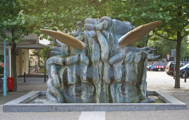 Henriettenplatz, Medusenhaupt 2005, Foto: Raimund Müller