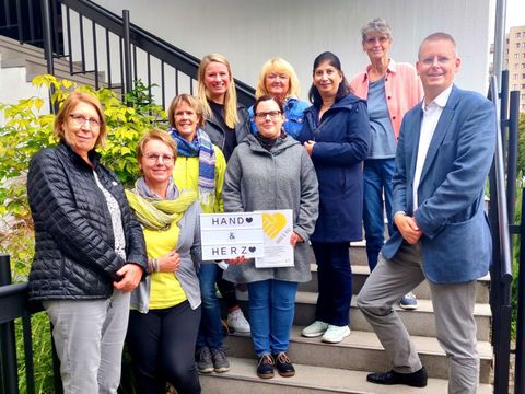 Besuch des Familienstadtrates Tobias Dollase beim Team-Treffen der Familienpatinnen (Bild: BA Reinickendorf)
