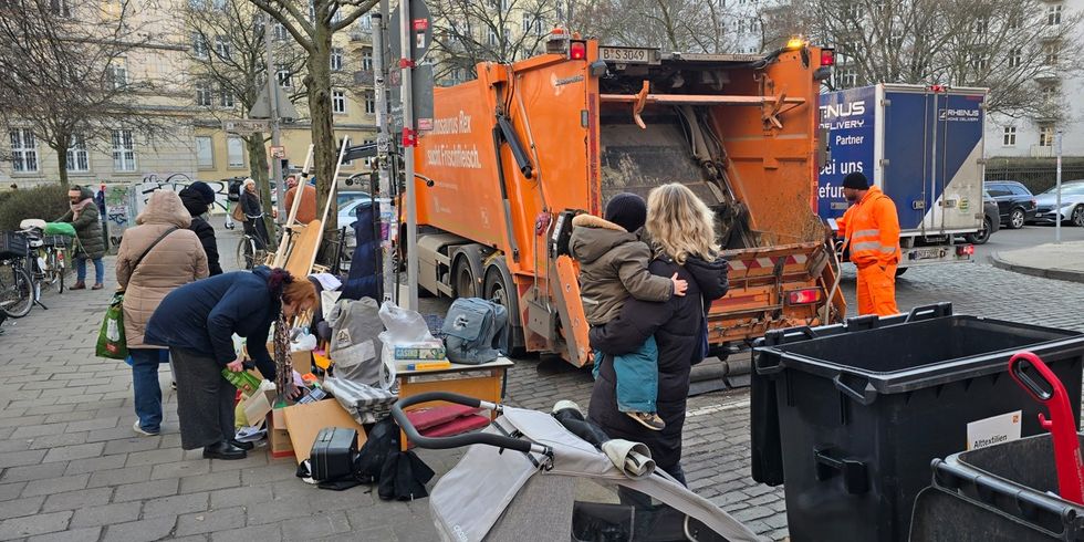 Der BSR-Kieztag in der Friedrichshainer Liebigstraße begeistert große und kleine Menschen