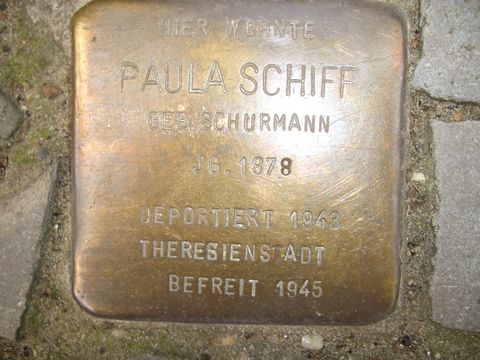 Stolperstein für Paula Schiff, 27.07.2011
