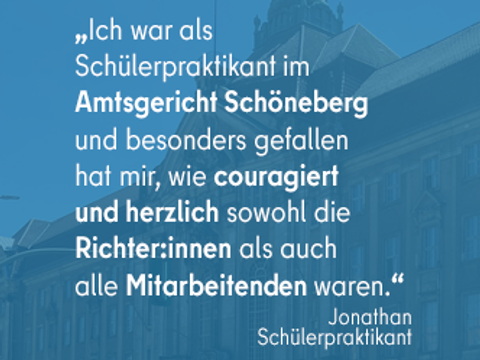 Jonathans Erfahrungen im Schülerpraktikum - Newsletter
