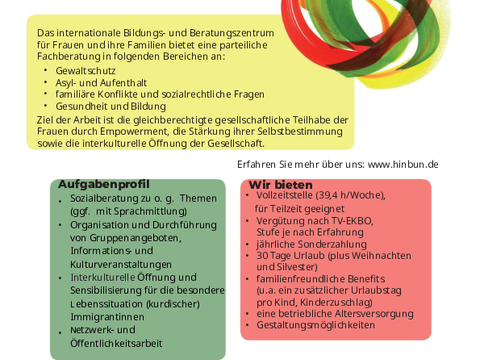 Stellenanzeige HÎNBÛN