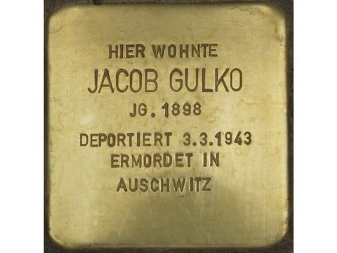 Stolperstein Jacob Gulko (Bild: Stolpersteine-Initiative CW, Hupka)