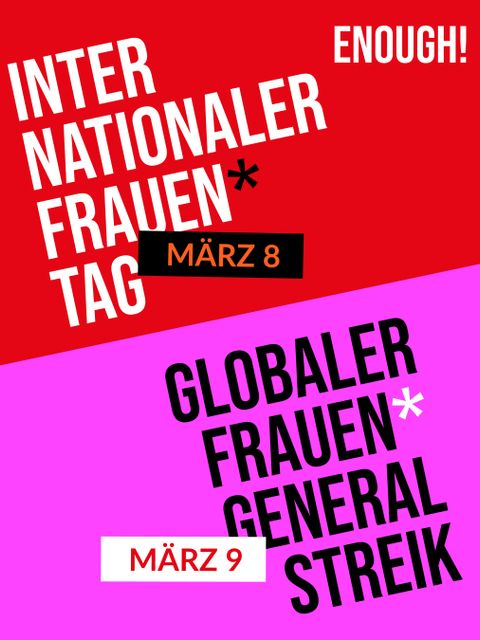 Frauenstreik 2026 - genug - enough