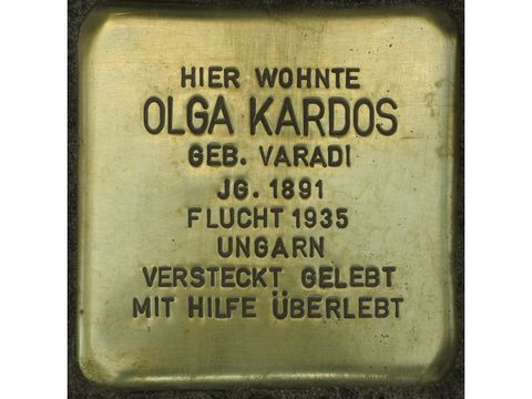 Stolperstein Olga Kardos