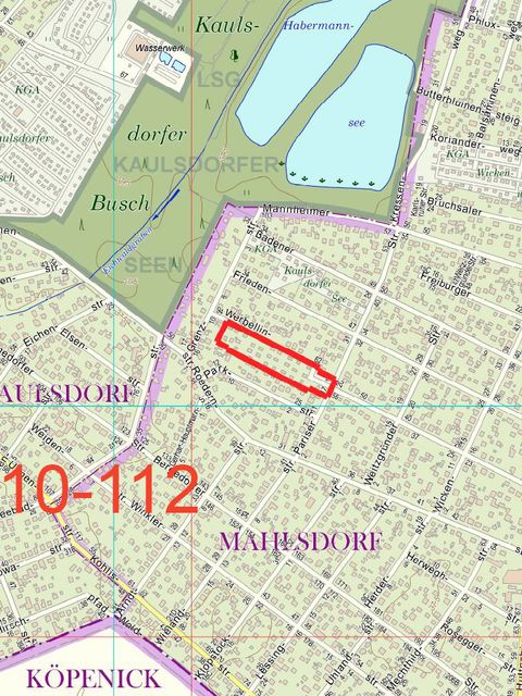 Übersichtskarte zum Bebauungsplan 10-112
