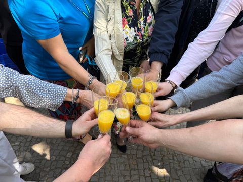 Mit Musik, einer mobile Küche, Graffiti und Materialien für Sport und Spiel wurde der Tag gefeiert.