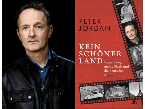 Foto von Peter Jordan; Buchcover: Kein schöner Land
