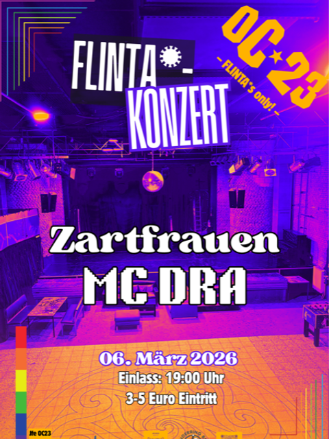 Feministischer März 2026 - JFE OC23 FLINTA* Konzert