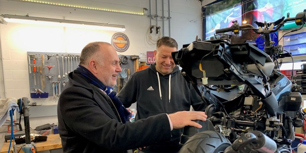 Detlef Wagner und Peter Stevanovic von der Fahrradwerkstatt