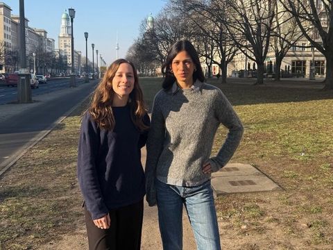 Klimaschutzmanagerinnen Birte Dohlen und Zoë Naomi Hoffmann