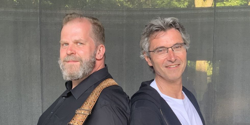 Doppelporträt von Mark Daniel und Knut Schwarz