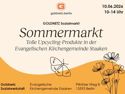 Flyer Goldnetz Sommermarkt