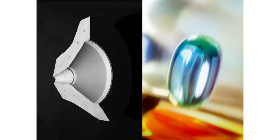 Jana Pressler, Platzhalter (Trichter 2), 2024–2025 und Moritz Haase, Photon, 2022/2025