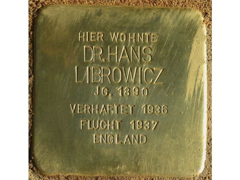 Stolperstein Dr. Hans Librowicz (Bild: Stolpersteine-Initiative CW, Hupka)