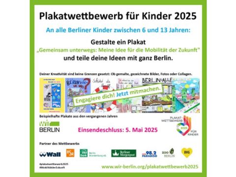 Plakatwettbewerb für Kinder 2025 - wirBERLIN (Bild: wirBERLIN)