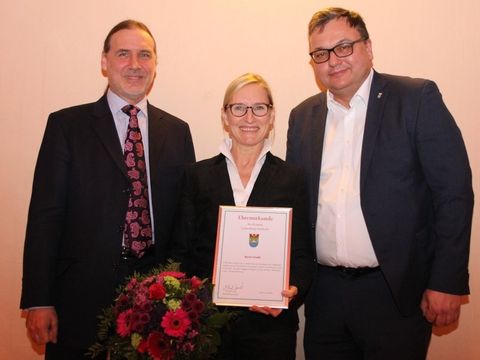 2019 Ehrenurkunde - Karen Friedel