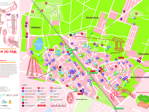 Stadtteilkarte Hohenschoenhausen Nord