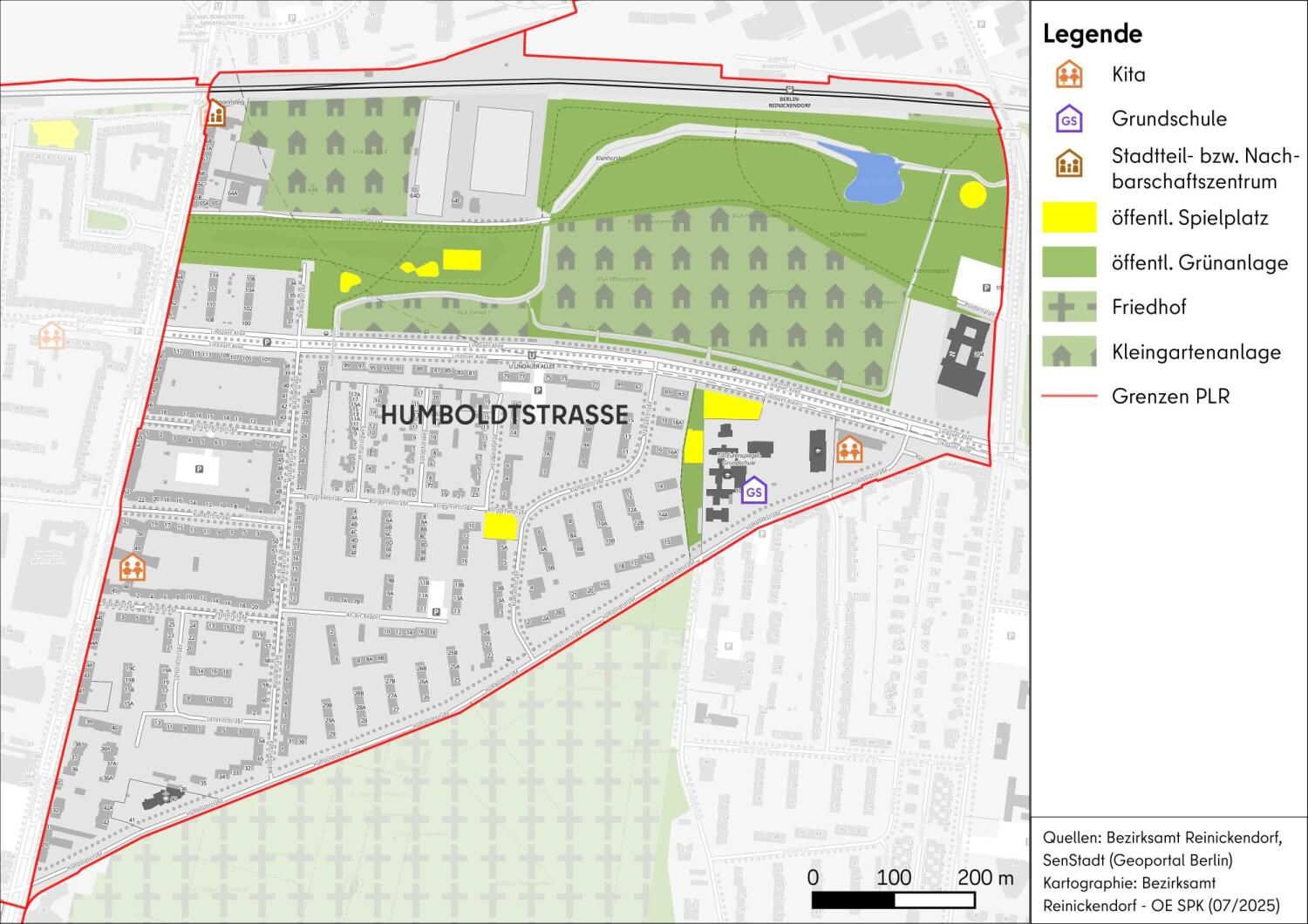 Karte PLR Humboldtstraße