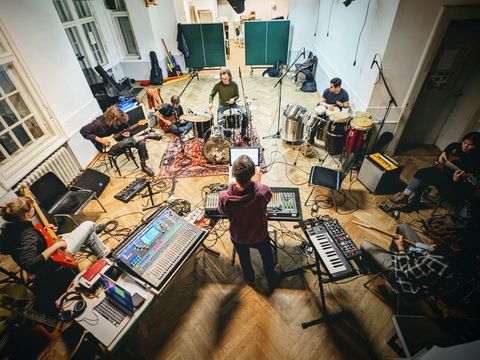 Eindrücke vom Workshop voller Musik und Jamsessions im Haus der Jugend