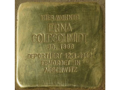 Stolperstein für Erna Goldschmidt (Bild: Stolpersteine-Initiative CW, Hupka)