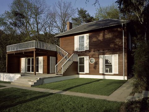 Das Einsteinhaus in Caputh von der Gartenseite (Bild: Hans Bach / Einstein Forum Potsdam)