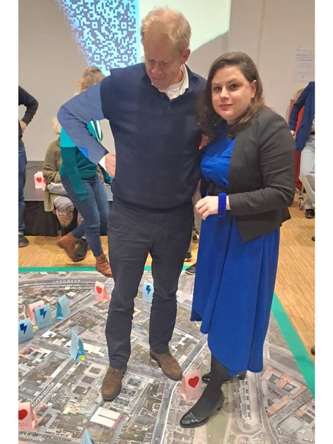 Ephraim Gothe (Bezirksstadtrat Mitte) und Eva Majewski (Bezirksstadträtin Tempelhof-Schöneberg)