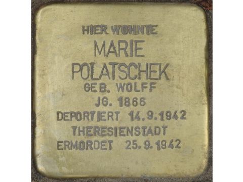 Stolperstein Marie Polatschek (Bild: Stolpersteine-Initiative CW, Hupka)