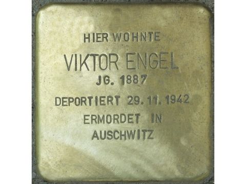 Stolperstein Viktor Engel (Bild: Stolpersteine-Initiative CW, Hupka)