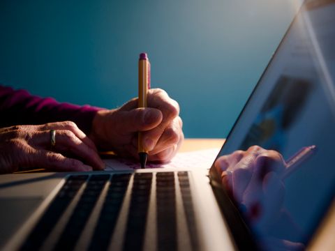 Arbeiten am Laptop