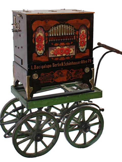 33er Bacigalupo Trompetenorgel mit Wagen, gebaut Anfang der 1930er Jahre