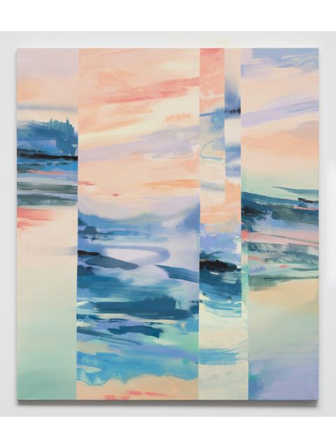 Michelle Jezierski, Drift, 2023, 140x120 cm, Öl und Acrylfarbe auf Leinwand (Bild: Marcus Schneider)