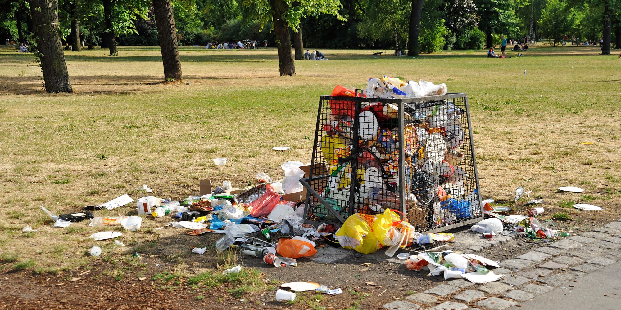 Kein Müll im Park
