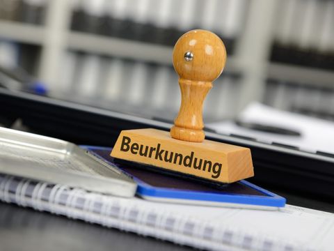 Stempel Beurkundung