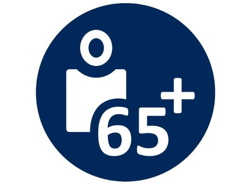 Piktogramm Zielgruppe 65+
