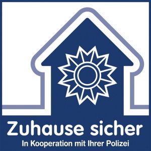 Zuhause sicher Plakette