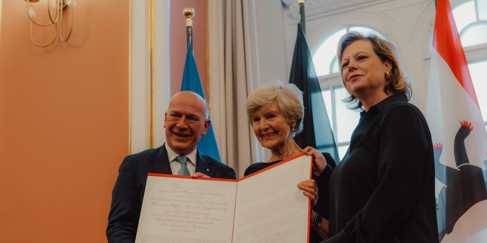 Verleihung der Ehrenbürgerinwürde an Friede Springer