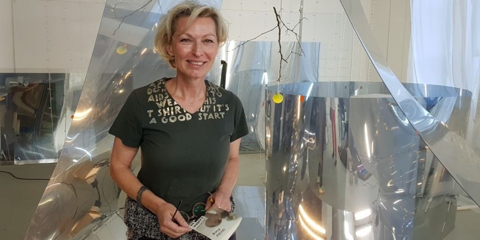 Ulrike Flaig in ihrem Atelier auf der Schleuseninsel