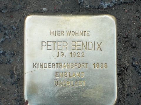 Stolperstein Peter Bendix (Bild: Irene Fechner)