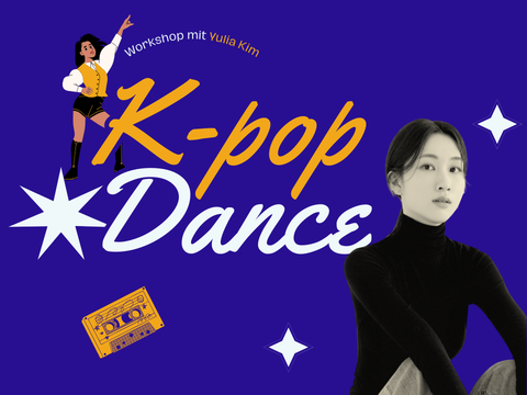 Teaser für den K-Pop Workshop in der Gertrud-Haß-Bibliothek