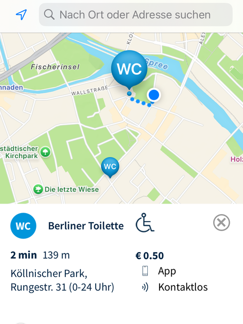 Die App „Berliner Toilette“