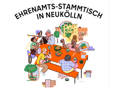 Piktogramm Ehrenamts-Stammtisch Neukölln