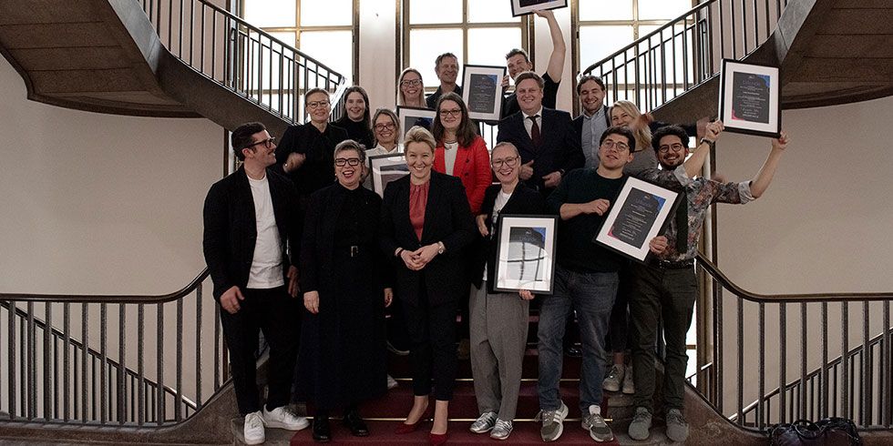 Berlin Design Innovation Challenge 2024 Gewinner:innen mit Franziska Giffey