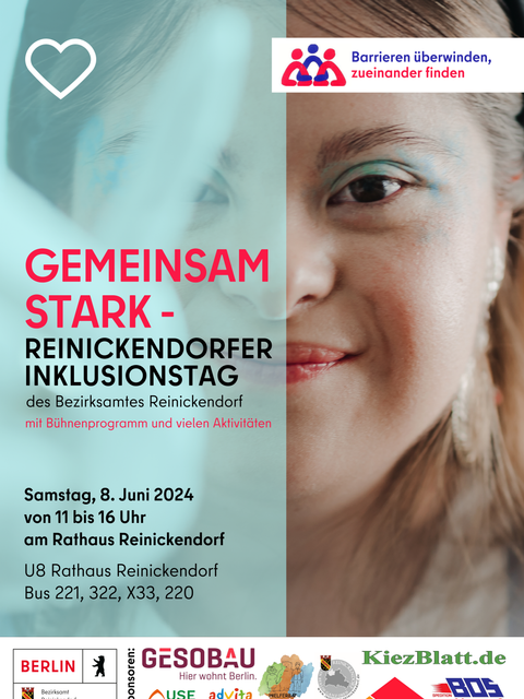 Am 8. Juni 2024 lädt ds Bezirksamt zum Reinickendorfer Inklusionstag ein (Bild: Ebru Okatan)
