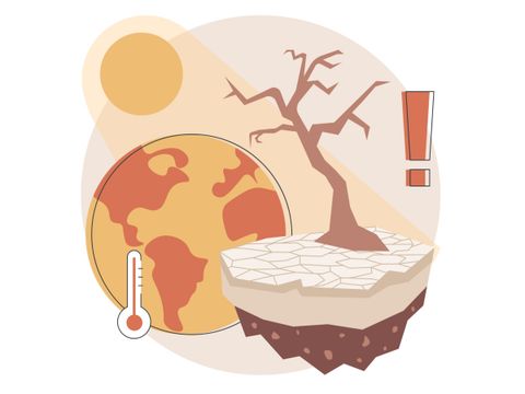 Trockenheit abstraktes Konzept