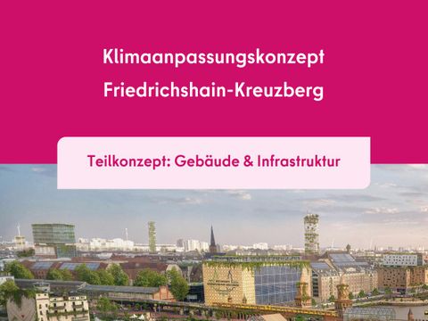 Cover des Klimaanpassung-Teilkonzepts Gebäude & Infrastruktur