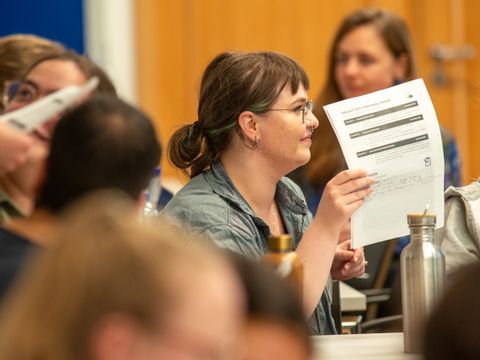 Verhandlung im EU-Ministerrat beim EU-Azubi-Gipfel 2025