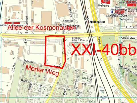 B-Plan XXI-40bb - Ausschnitt Bezirkskarte mit Geltungsbereich