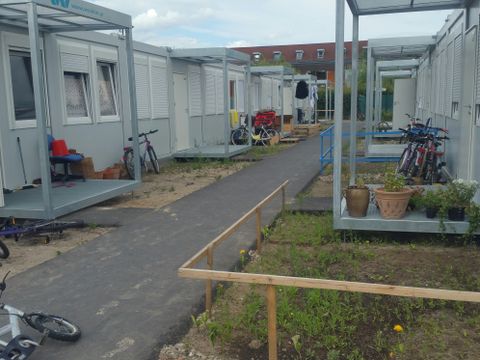 Tempohome in der Sieverstorpstraße mit Vorgärten